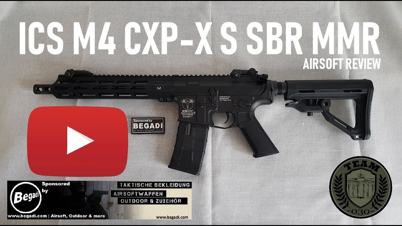 ICS M4 CXP-X S SBR MMR AIRSOFT REVIEW deutsch/german