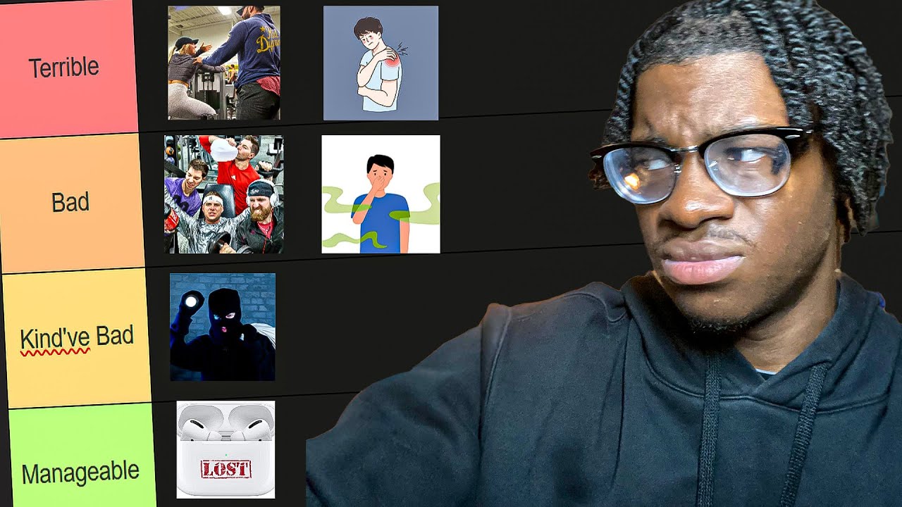 Worst Experience in the Gym (Tier List)