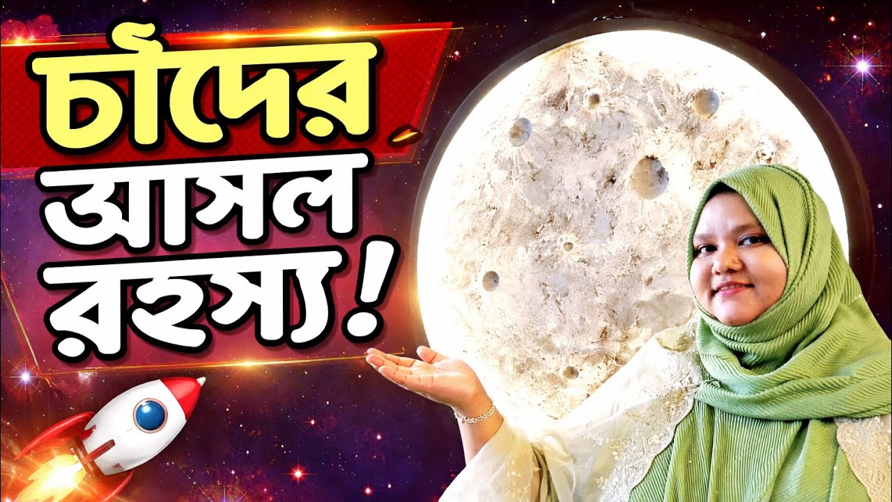 চাঁদের আসল রহস্য #moon #banglacontent #banglavlog #dailylife #eid2026 