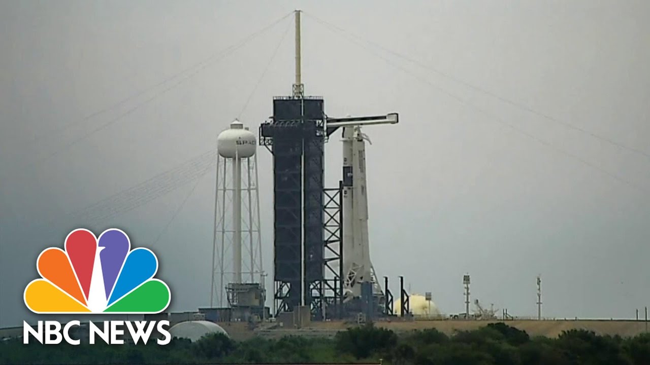 SpaceX Launch Scrubbed Due To Weather | NBC News