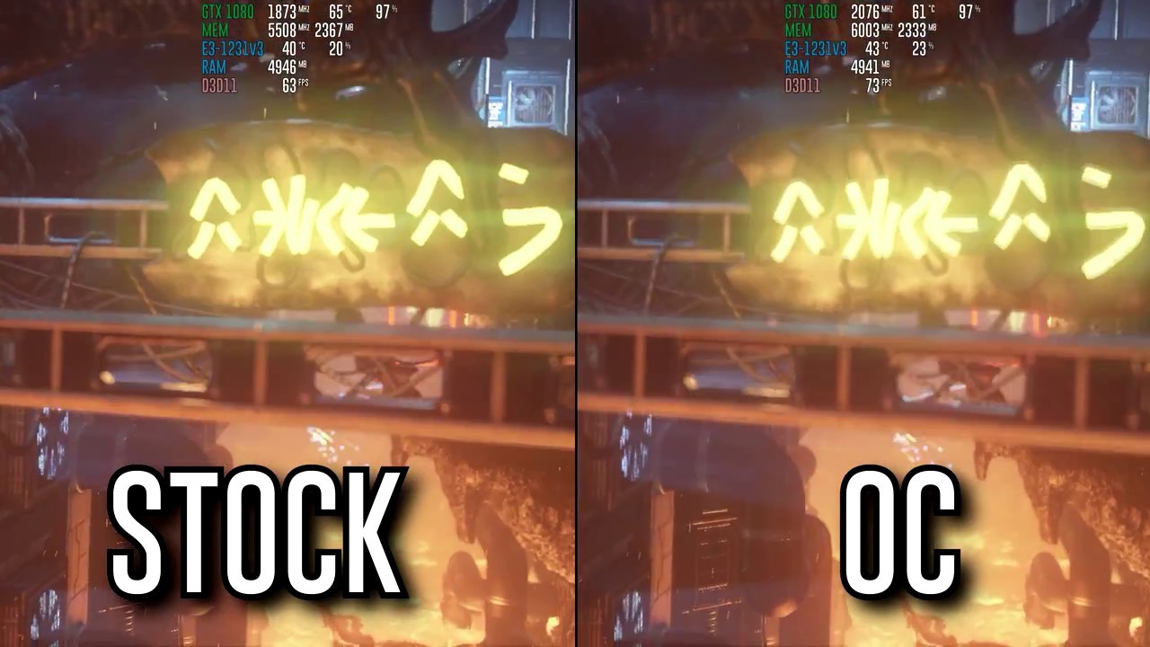 Fire Strike: STOCK vs Overclock ( GTX 1080 )