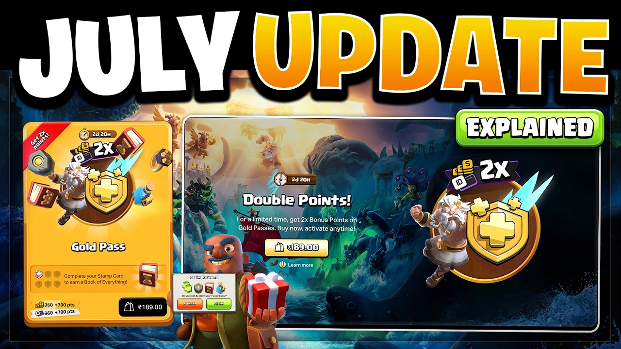 July 2026 New Update & Gold Pass Offer Explained - Get FREE Rewards in Clash of Clans!