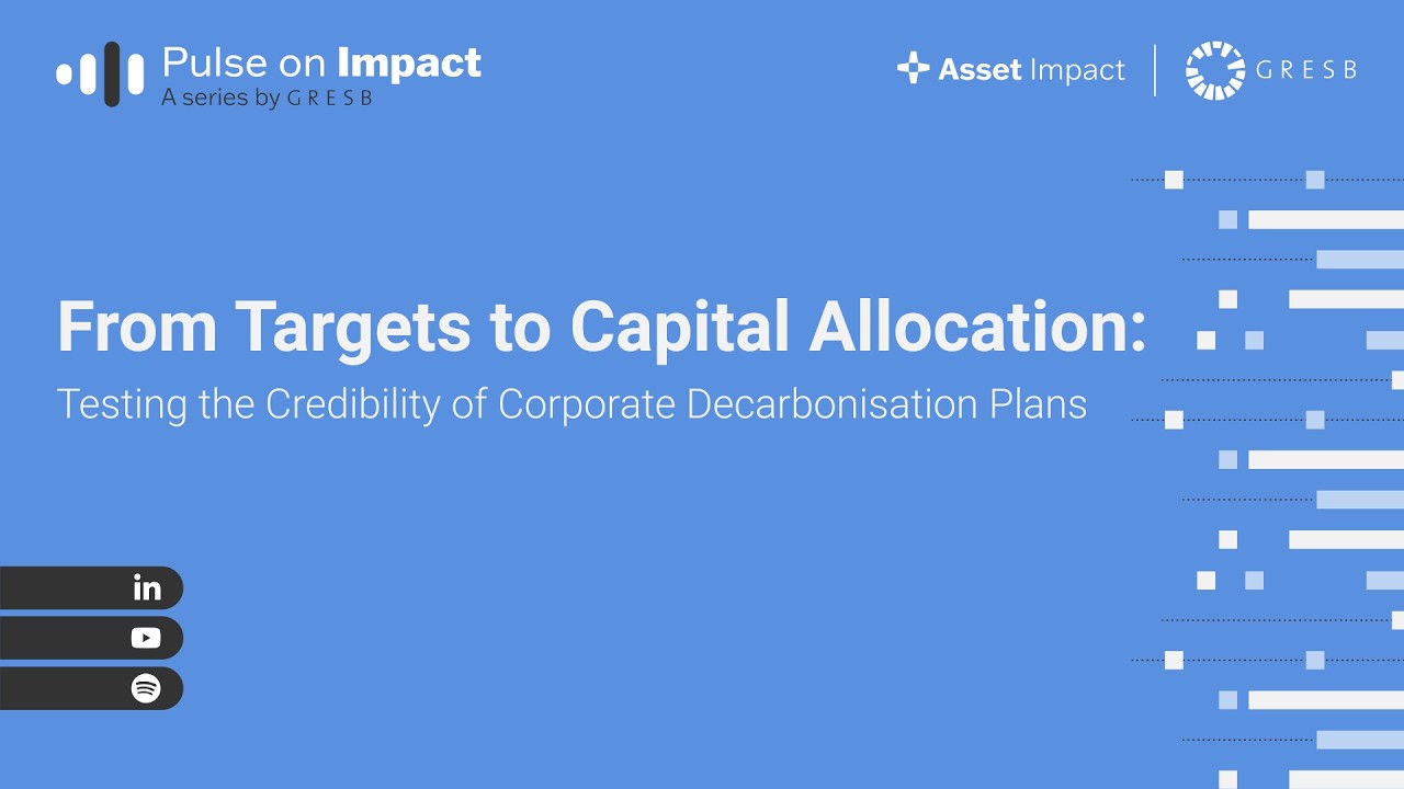 From Targets to Capital Allocation: Testing the Credibility of Corporate Decarbonisation Plans