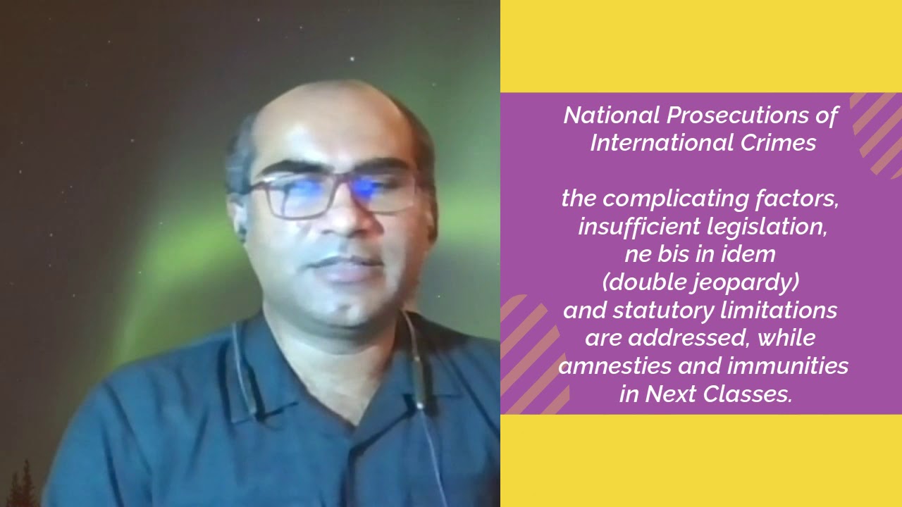 National & Internatinal Prosecution  1