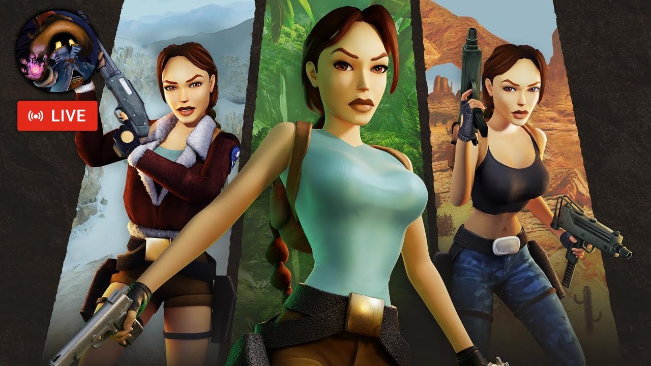 Tomb Raider 1 But with Tomb Raider 2 Weapons! 🔴