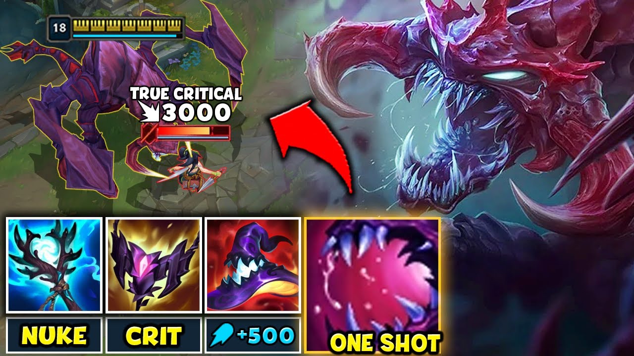 CHO'GATH, BUT MY ULT CAN CRIT WITH THE NEW SHADOWFLAME! (3000 TRUE DAMAGE)