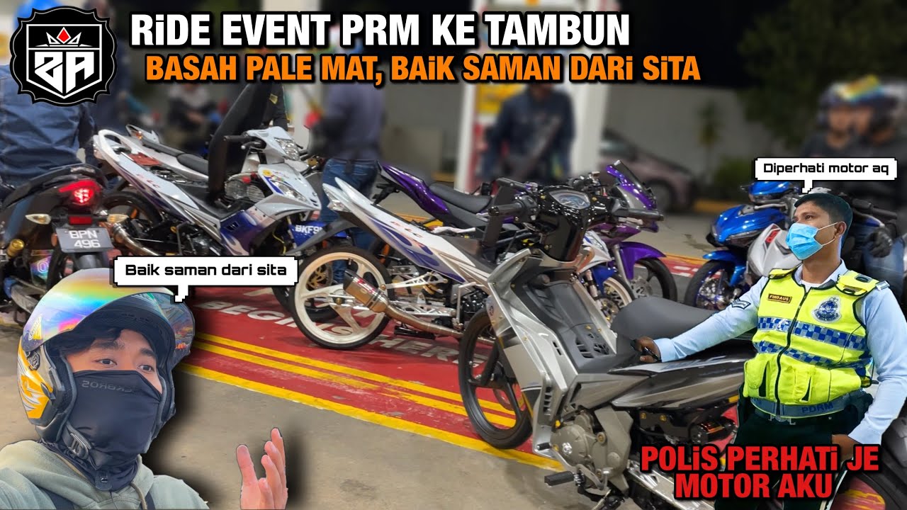 RiDE EVENT PRM KE TAMBUN | POLiS DATANG WAKTU AKU isi MiNYAK
