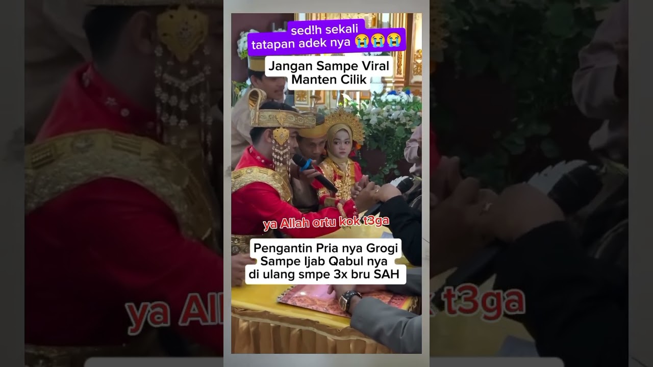 Yaa allah sama orang dewasa dinikahkannya 😢😢 #viral #fypシ゚viral #pengantinviral