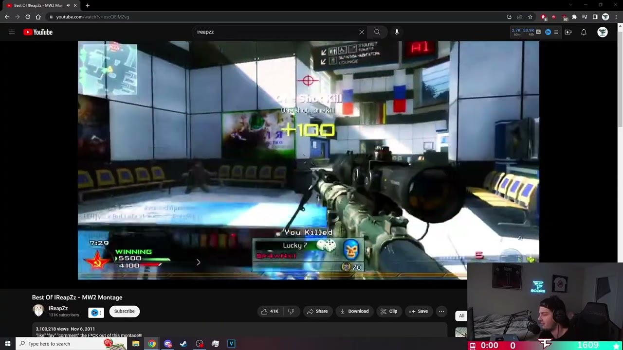 FaZe Scope Reacts To Best Of IReapZz - MW2 Montage