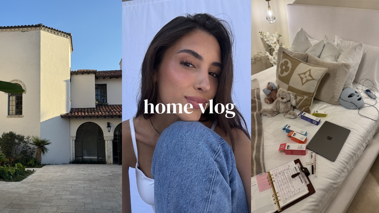 home vlog: shooting my brand, wellness & surgery