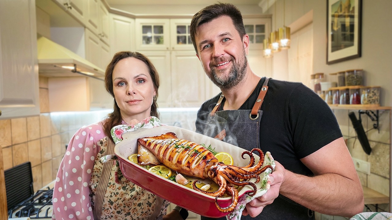 Что мы делаем на кухне? | КАЛЬМАР ФАРШИРОВАННЫЙ ГОВЯДИНОЙ и ПАРМЕЗАНОМ