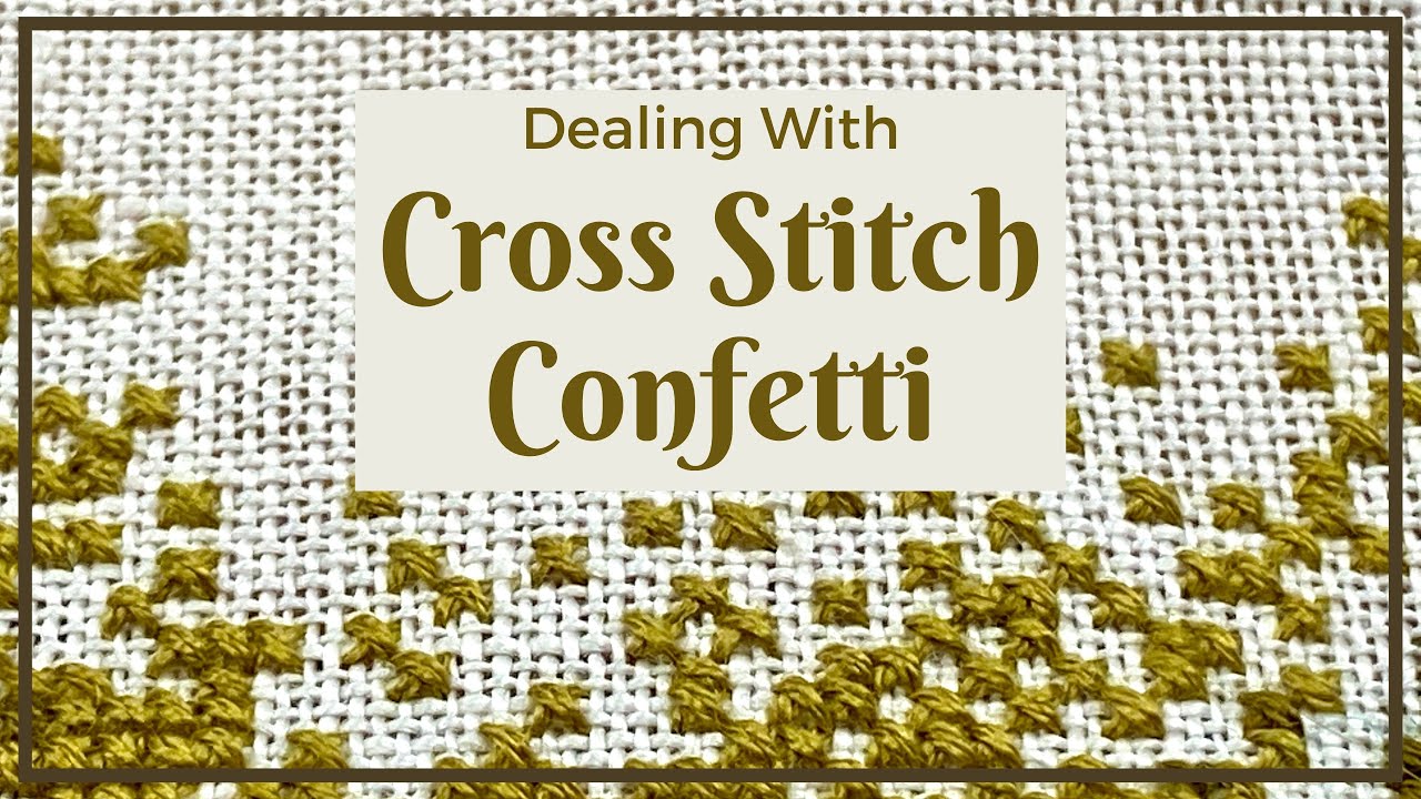 5 Ways to Deal with a Single Cross Stitch [aka Confetti Cross Stitch]