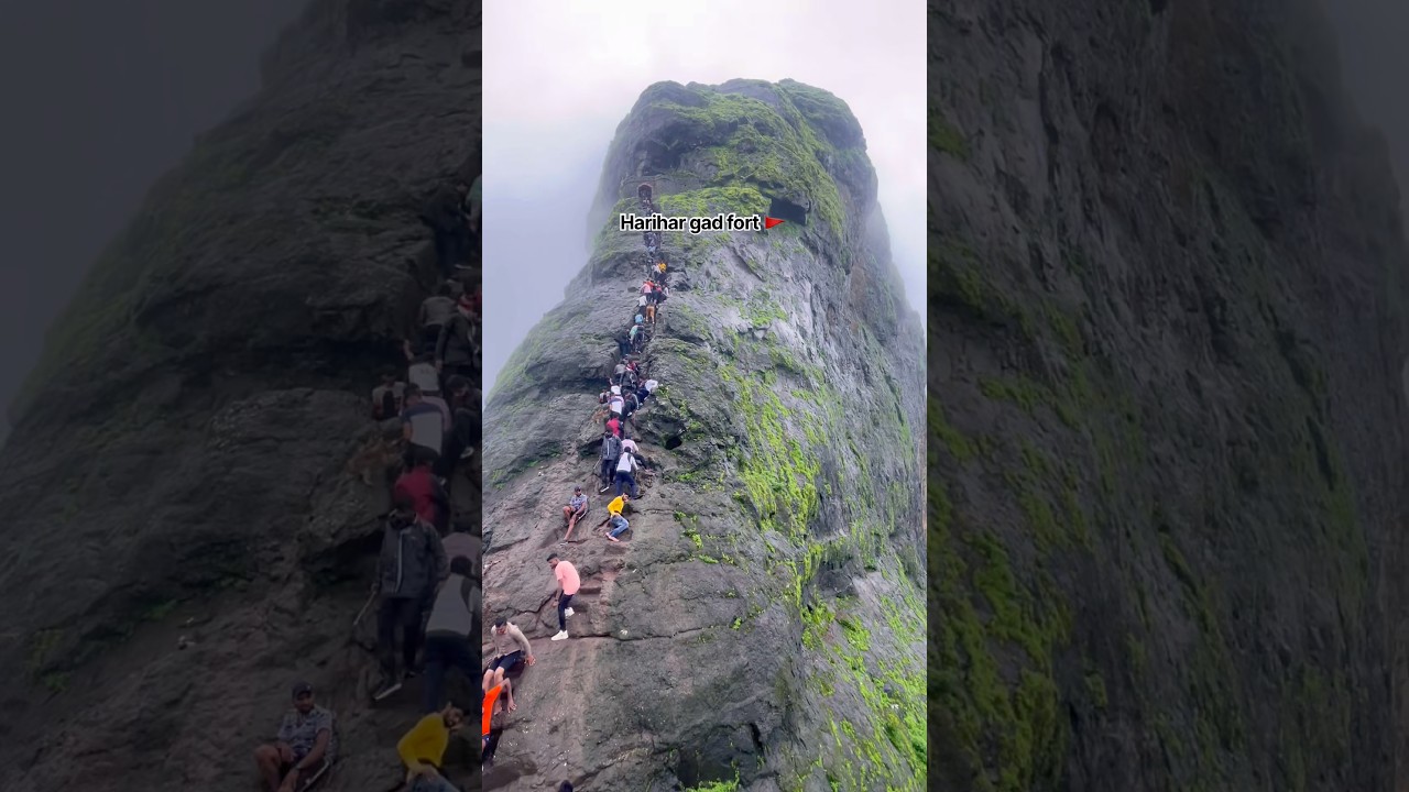 Harihar fort Maharashtra 🔱🚩 har har Mahadev 🕉️ #chhatrapatishivajimaharaj #nashik #maharashtra