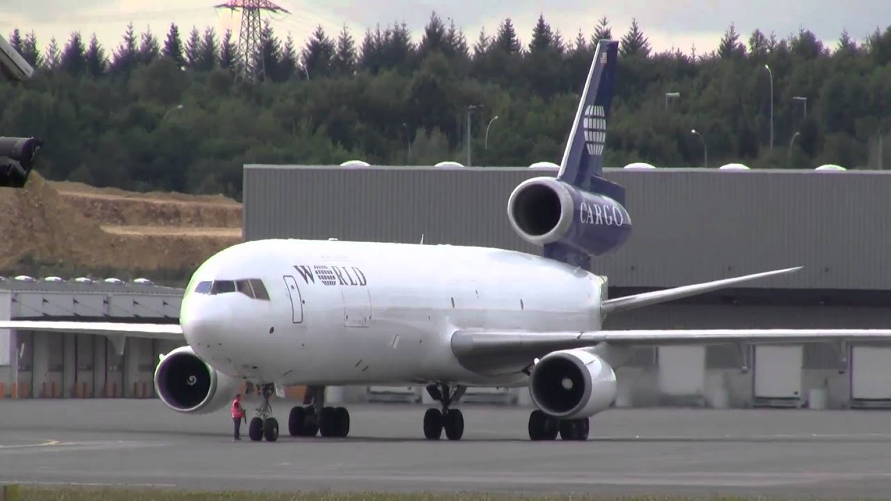 World Airways Cargo MD-11 Landing, Startup and Take-Off
