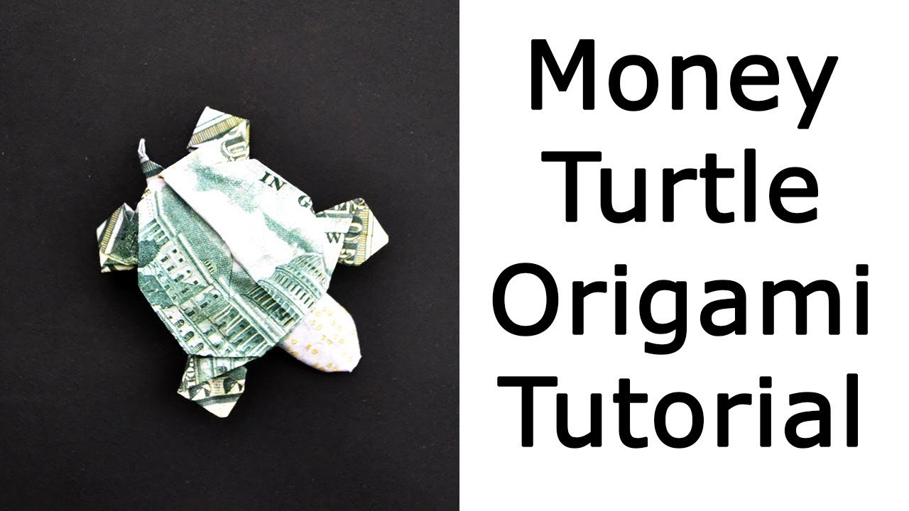 Money TURTLE Origami | Step by step | Dollar Animal Tutorial DIY
