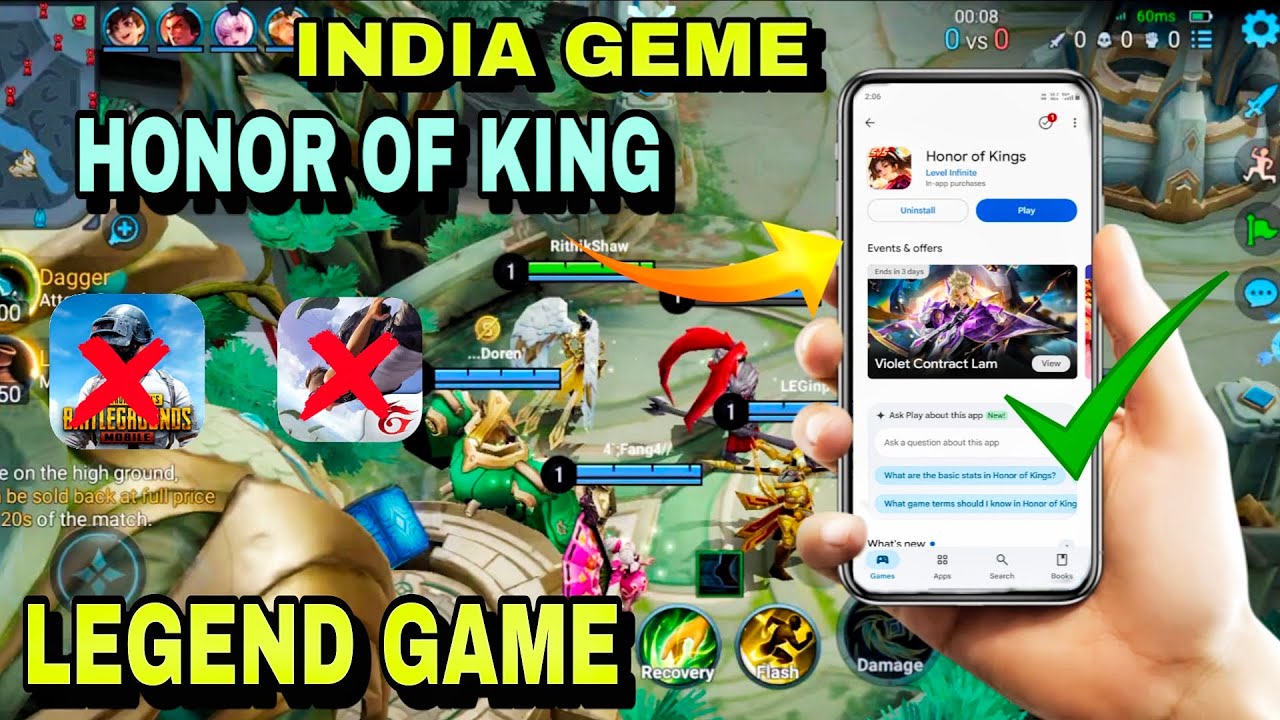 Honor of king kese khela jata hai full detail Honor of king full video starting for and India game 🎮