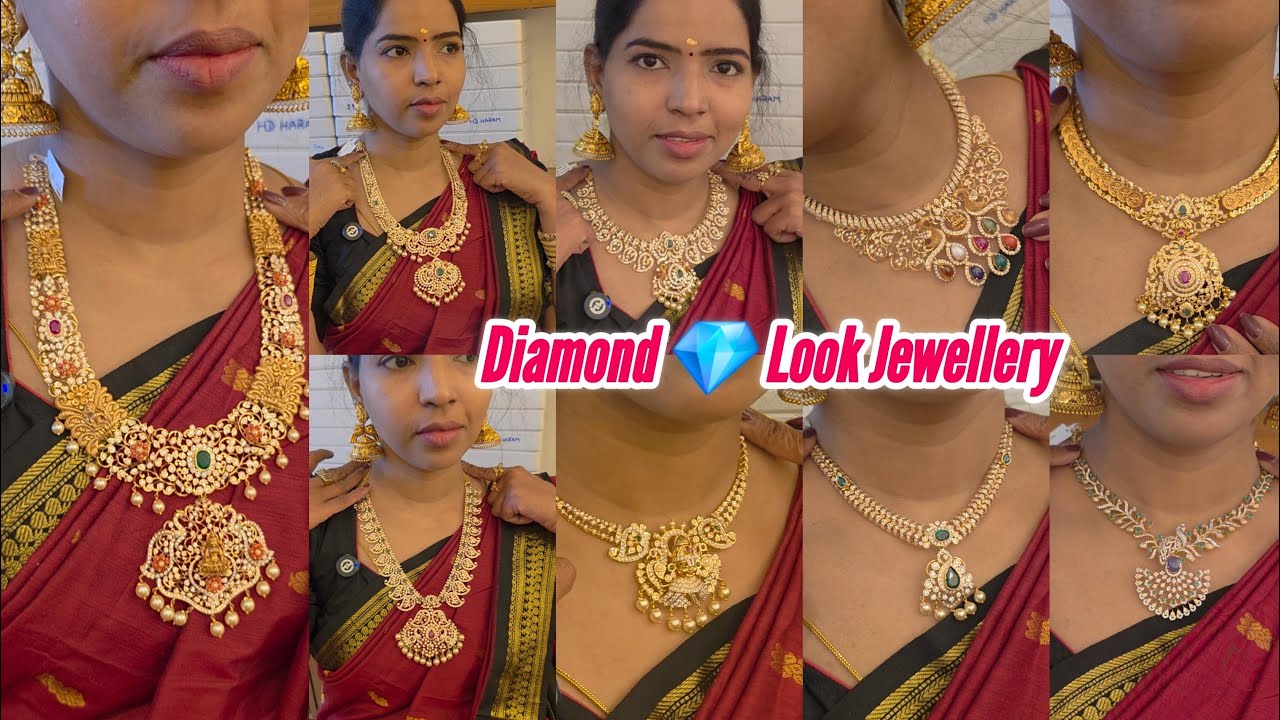 Diamond 💎 Look Gold Jewellery 16g 3 in 1 Tanzanite Necklace Zambian Emerald Haram New Arrivals |NSK