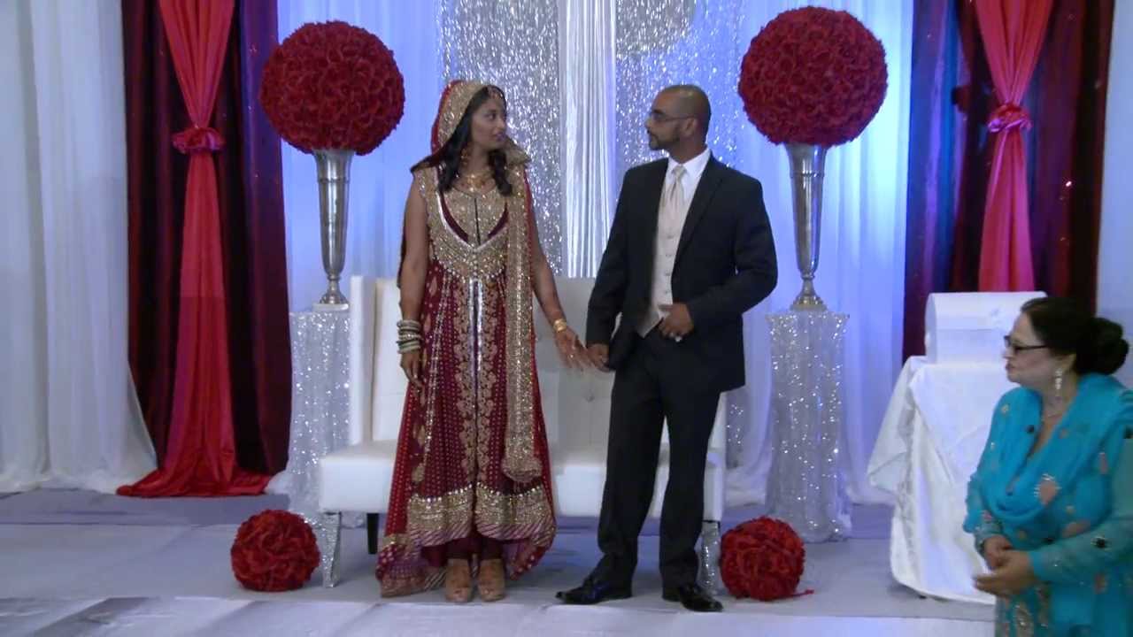 Erin Mills Convention Centre Wedding in Mississauga | Bride & Groom Enter Wedding Reception