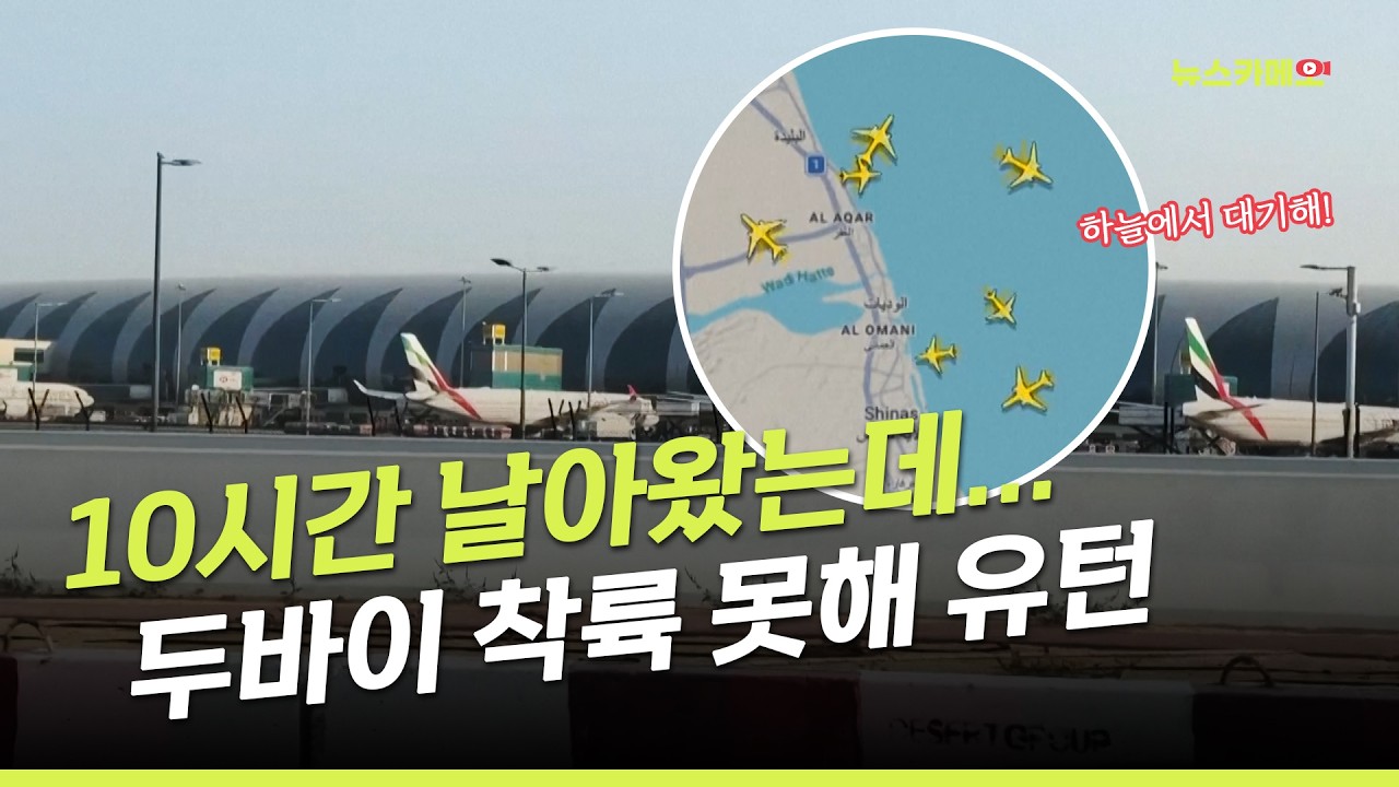 [뉴스카메오] 10시간 날아왔는데... 두바이 착륙못해 유턴 / 머니투데이방송