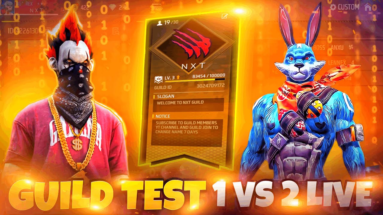 Guild Test Live 1Vs2😍 || 1Vs2 Clutch Join To Guild😎 || Hardest Game play 😎#nonstoplive #classyfflive