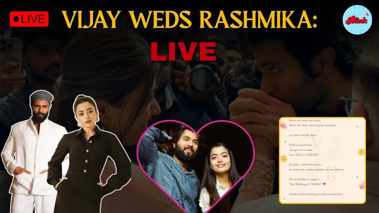 WATCH LIVE: The Wedding of VIROSH! Vijay & Rashmika Traditiona Ceremonies begin