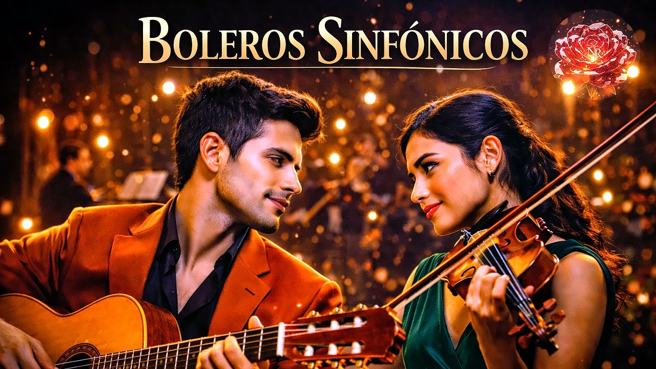 Boleros Sinfónicos 🌹 Música Romántica Instrumental para Noches de Amor y Nostalgia 🌙
