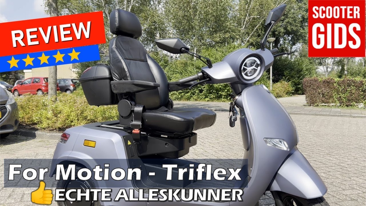⭐⭐⭐⭐⭐REVIEW: For Motion TRIFLEX ♿🏆🔥 3-wiel scootmobiel die net zo stabiel is als een 4-wieler