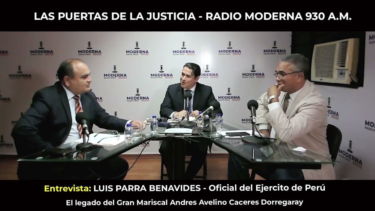 Luis Parra Benavides, Oficial E.P. El legado del Gran Mariscal Andres Avelino Caceres Dorregaray