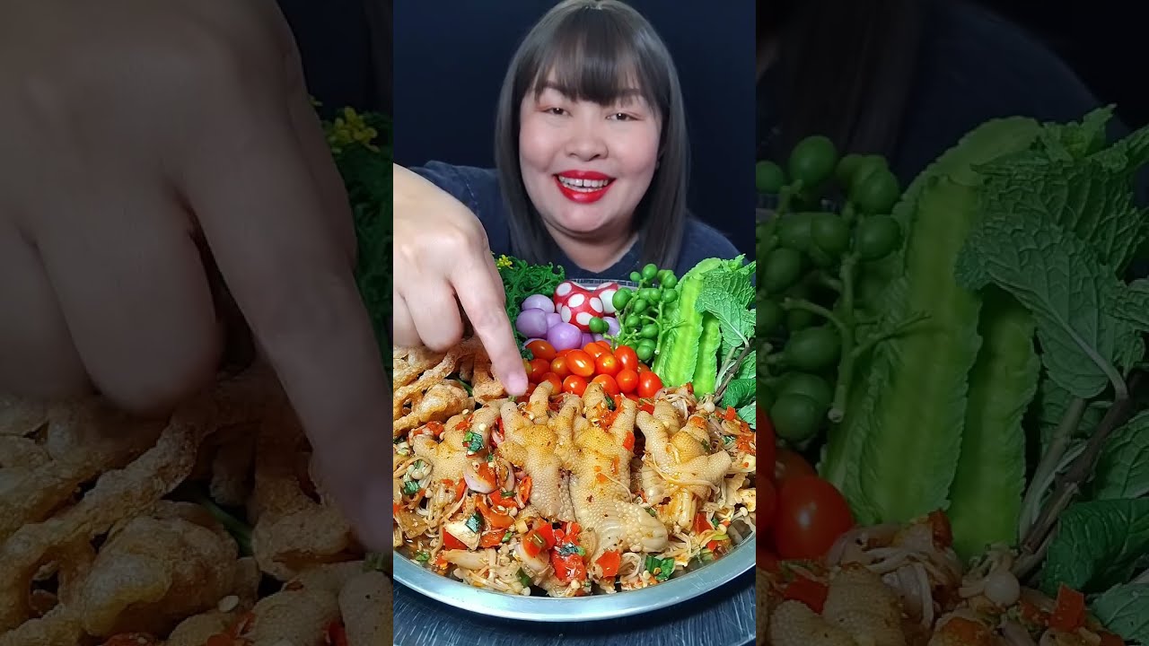 ซุปเห็ดเข็มทองใส่ตีนไก่เล็บมือนาง เมนูบ้านๆที่อร่อยสุดๆ @ตั้งใจกิน