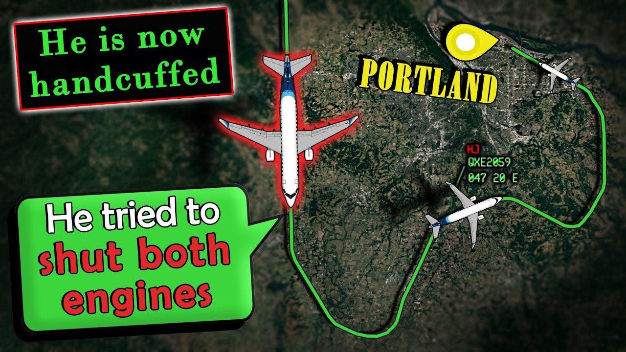 HIJACK ATTEMPT by Jumpseat Pilot onboard Horizon | Diverts to Portland