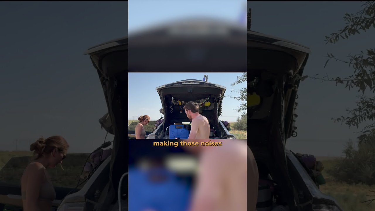 Вот как я принимаю душ, живя и путешествуя в своём Lamborghini Urus! 🏕️
