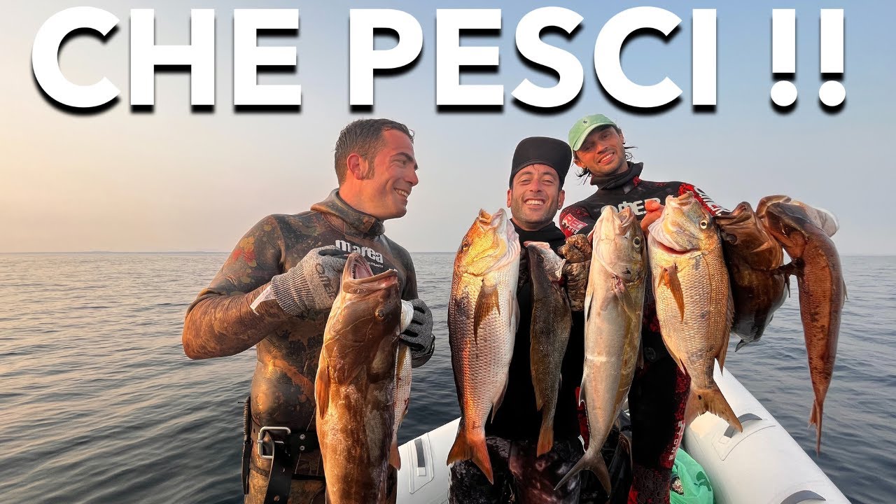 INCREDIBILE PESCA IN APNEA PROFONDA (CAPITA RARAMENTE)