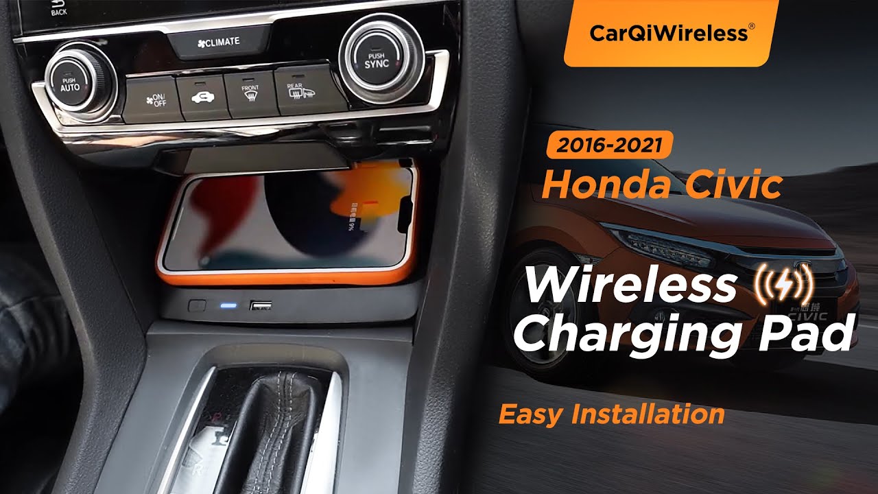 CarQiWireless Installation Tutorial: Wireless Charging Tray for 2016-2019 Honda Civic (FC FK)