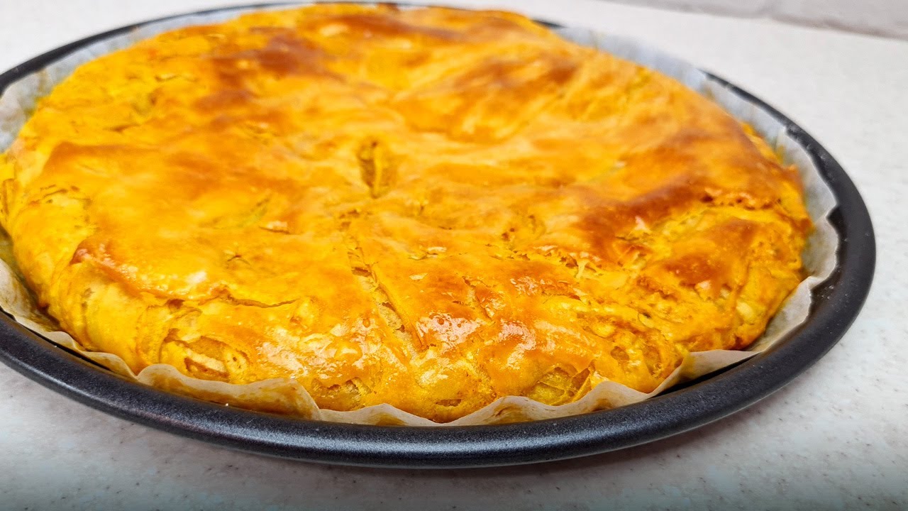 Пирог на молоке: Быстрый Экономичный Пирог к Чаю или Кофе!Просто и Вкусно! Тесто слоеное быстрое