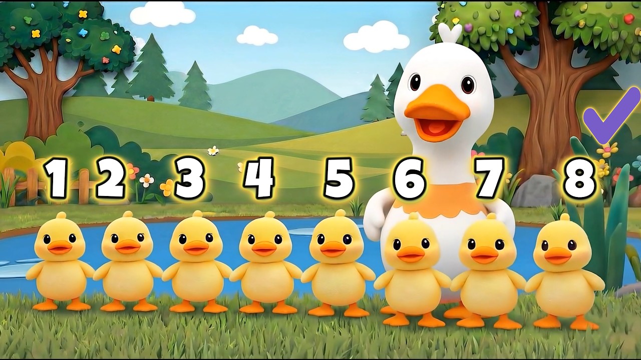 Where is 8? 🐤 Learn Numbers with Ducks | Fun Counting for Kids | The Little Star