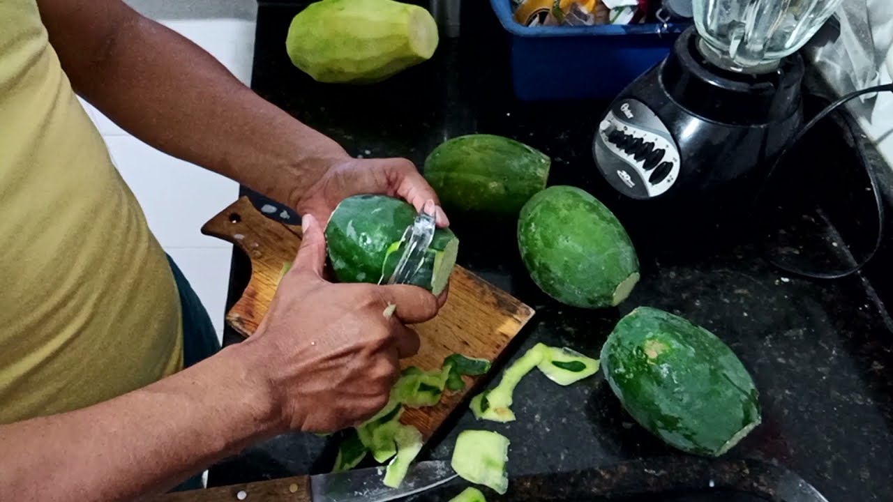 como hacer dulce de papaya verde Colombia