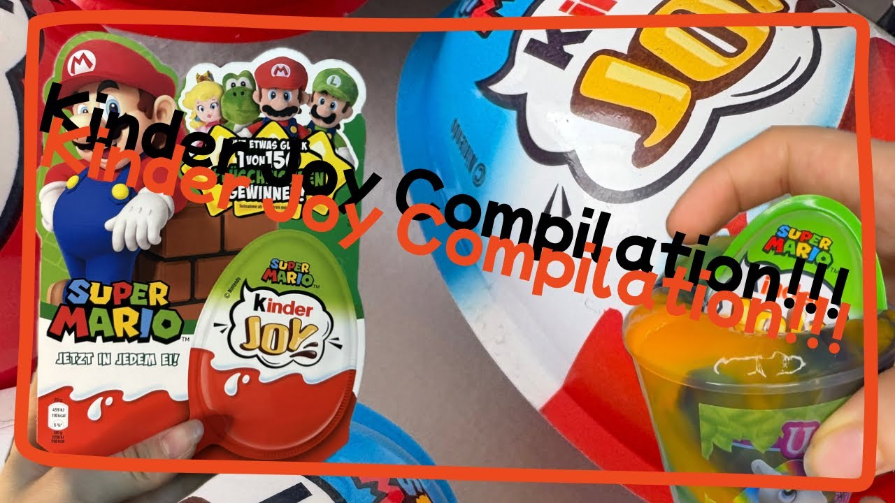 Super Mario Kinder Joy compilation!!!💚❤️💛💙#asmr #unboxing #supermario #compilation #toys