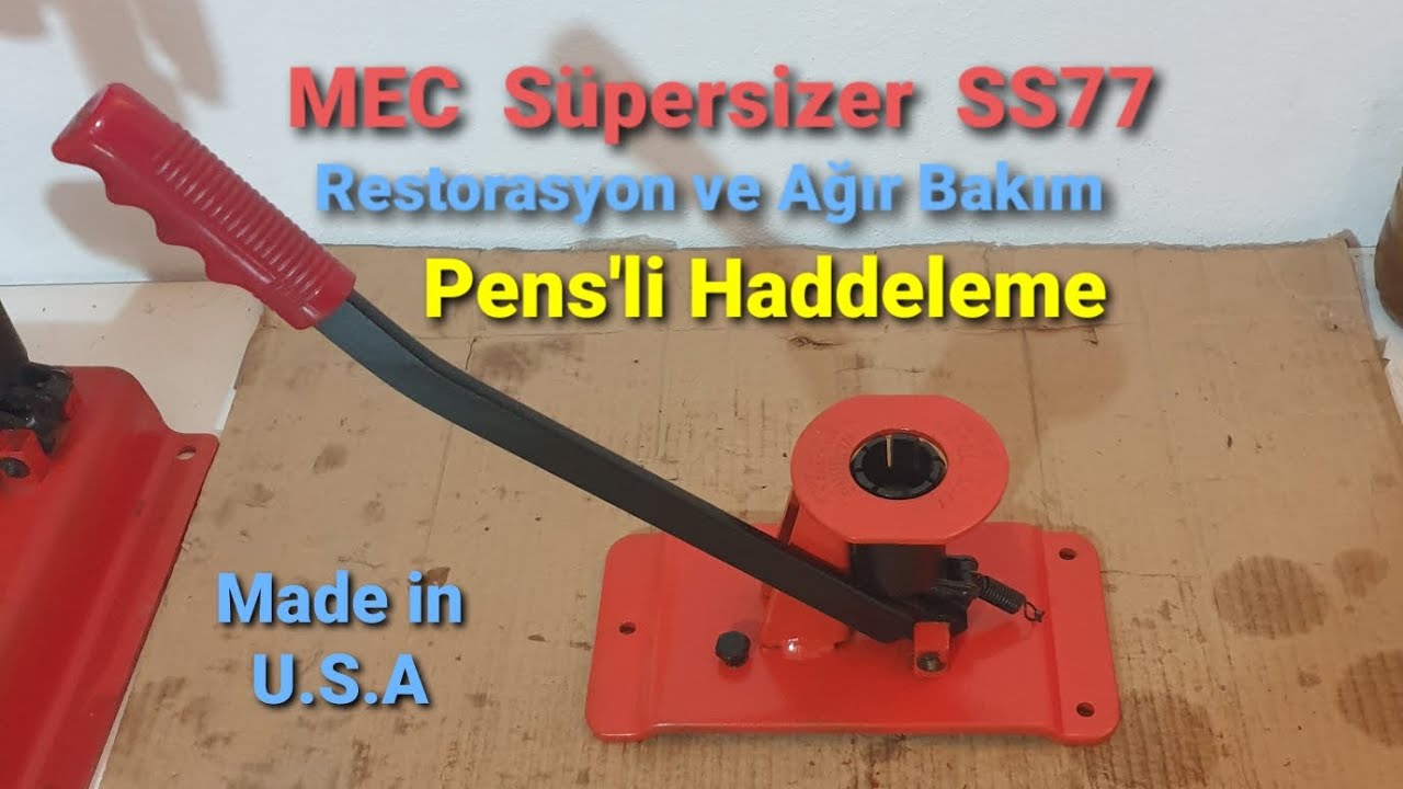MEC SÜPERSİZER SS77 HADDELEME MAKİNESİNİN, KORUMASI, AĞIR BAKIMI RESTORASYON VE KALİBRASYON YAPIMI.😎
