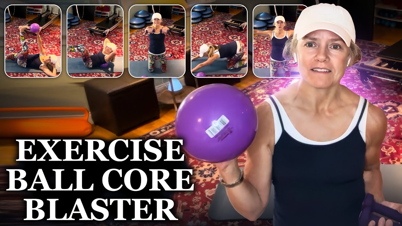 Quick Pilates Weights & Core Workout With Playground Ball | Moira's Fitness