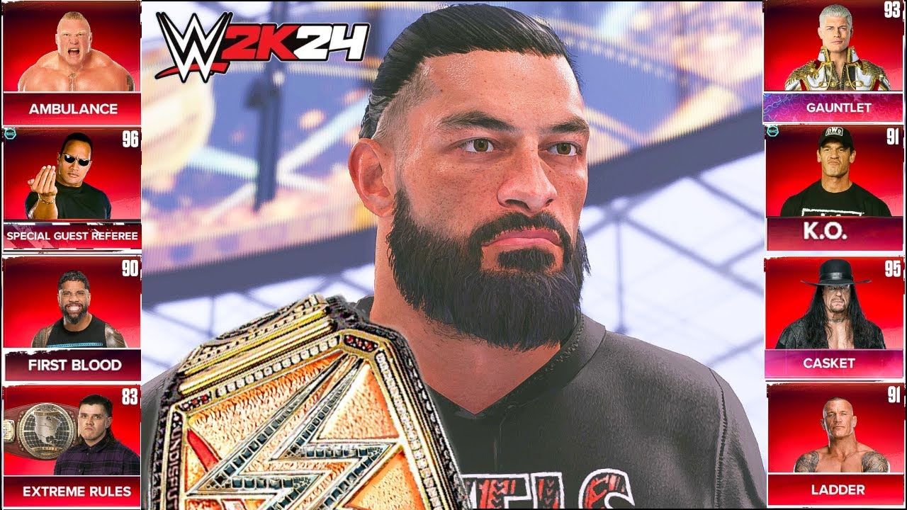 WWE 2K24 LIVE Stream - WWE 2K24 Roman Reigns Vs Everyone