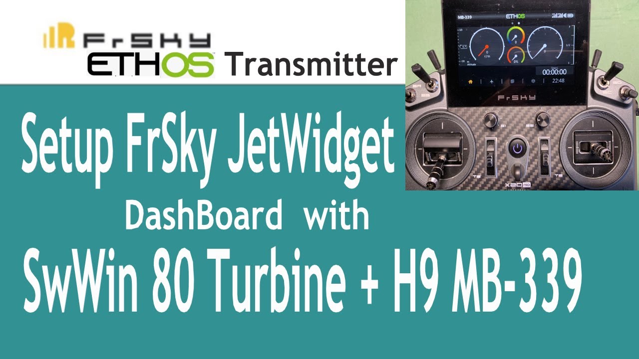 Howto Setup FrSky telemetry JetWidget with TD-SR18 and Swiwin SW80 for Hangar9 MB-339 Turbine Jet.