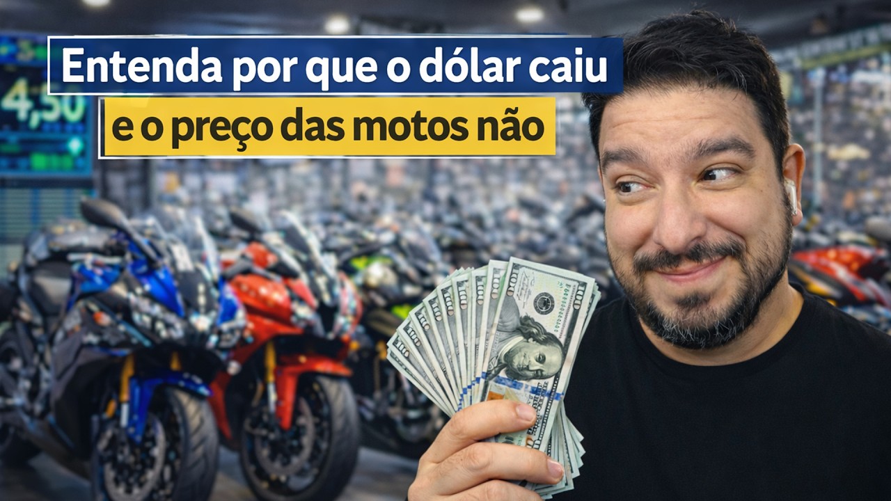 💲Entenda por que o dólar caiu e o preço das motos não