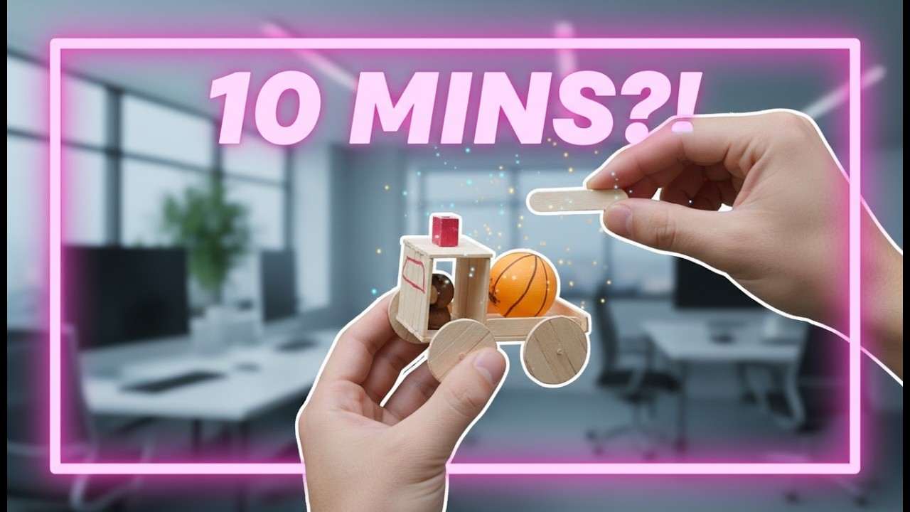 🚛 I Built a MINI TRUCK from Scratch! (Only Popsicle Sticks) | Stick Crafts