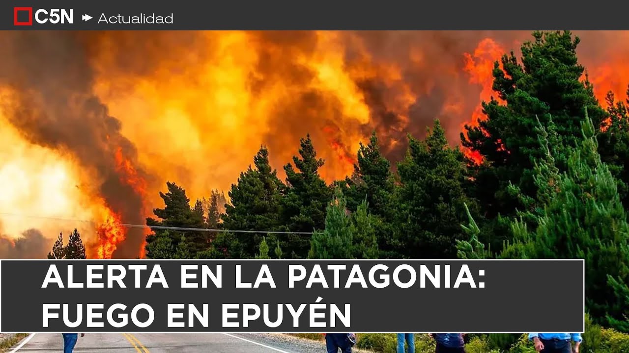 ALERTA en EPUYÉN: PREOCUPAN los FOCOS de INCENDIO en la PATAGONIA