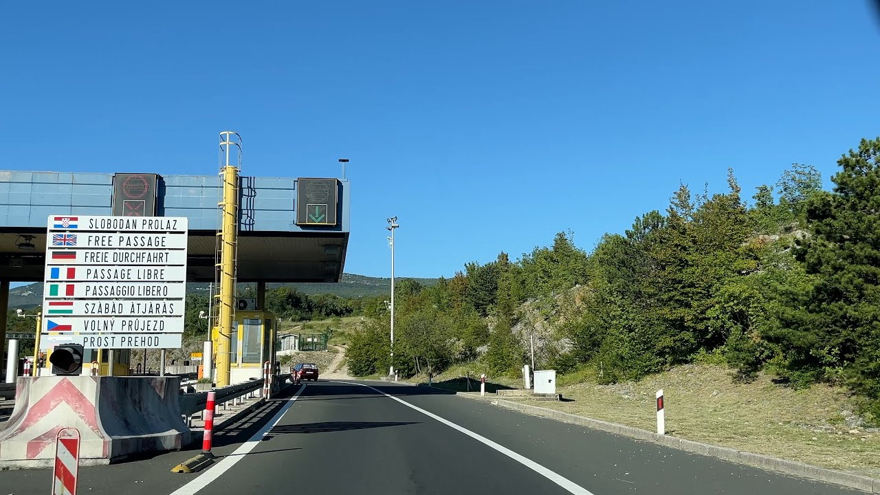 Driving Off Krk Island | Toward Rijeka Through Bridges & Tunnels