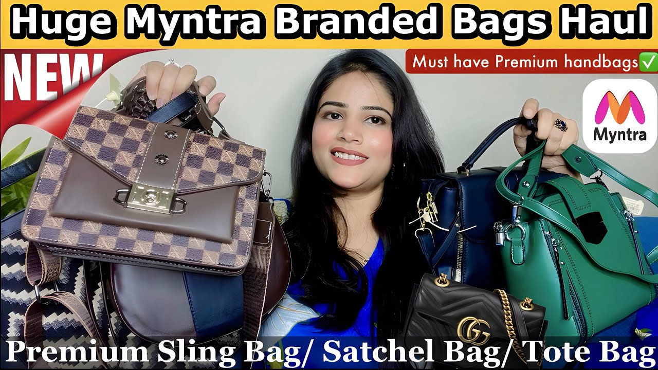 Huge Myntra Bags Haul trendy & stylish Sling bag, Tote bag, Shoulders Handbags Collection by Shivani