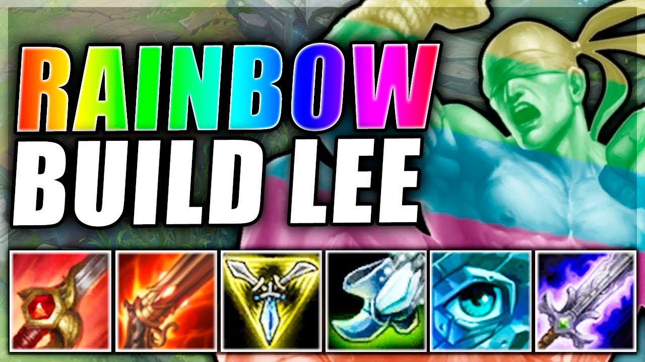 RAINBOW BUILD LEE SIN IS MAGICAL | TASTE THE BURST - League of Legends