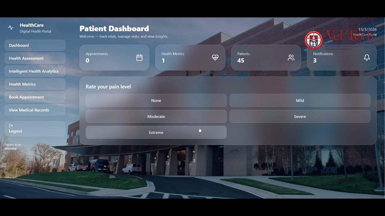 Integrated Healthcare Management& Coordination System |Major Project | VelTech University |Batch 235