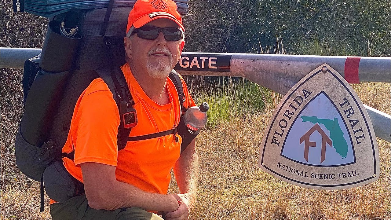 Old guy hiking the Big Bend to Suwannee River Section, Florida Trail.