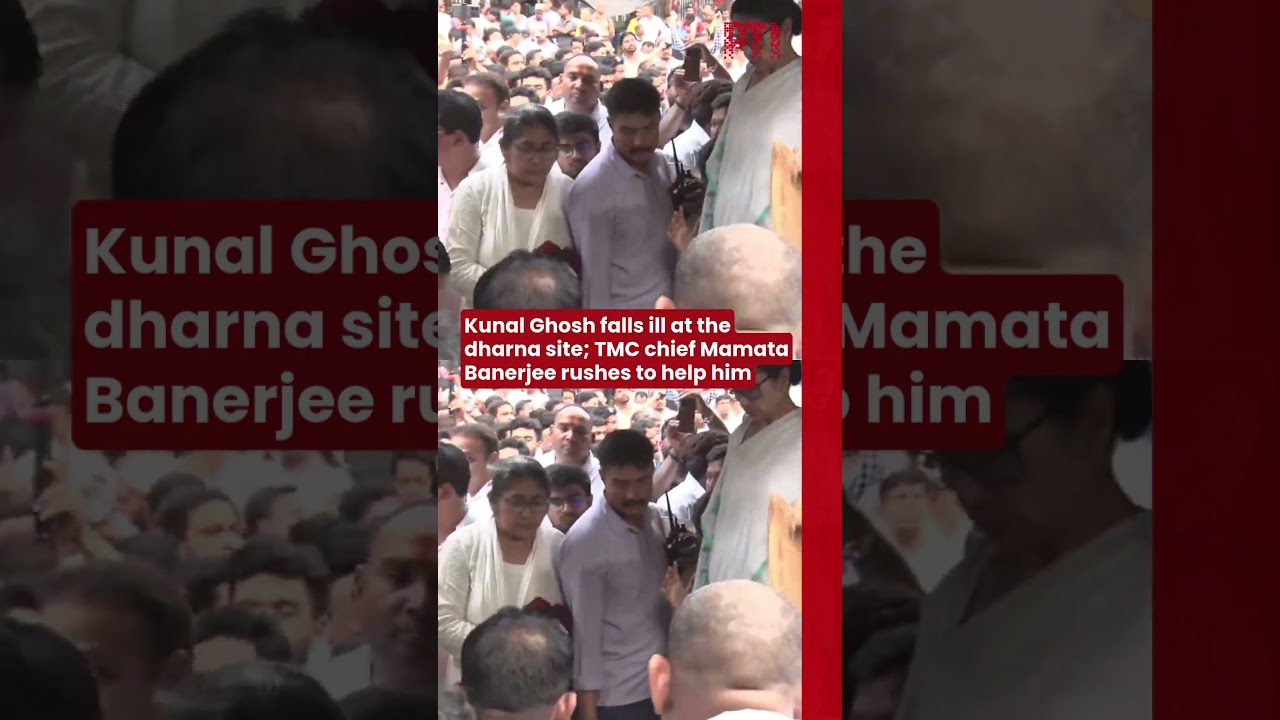 Kunal Ghosh falls ill at the dharna site; TMC chief Mamata Banerjee rushes to help him